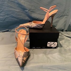 Silver and Blush Dolce & Gabbana Stilettos Size 8